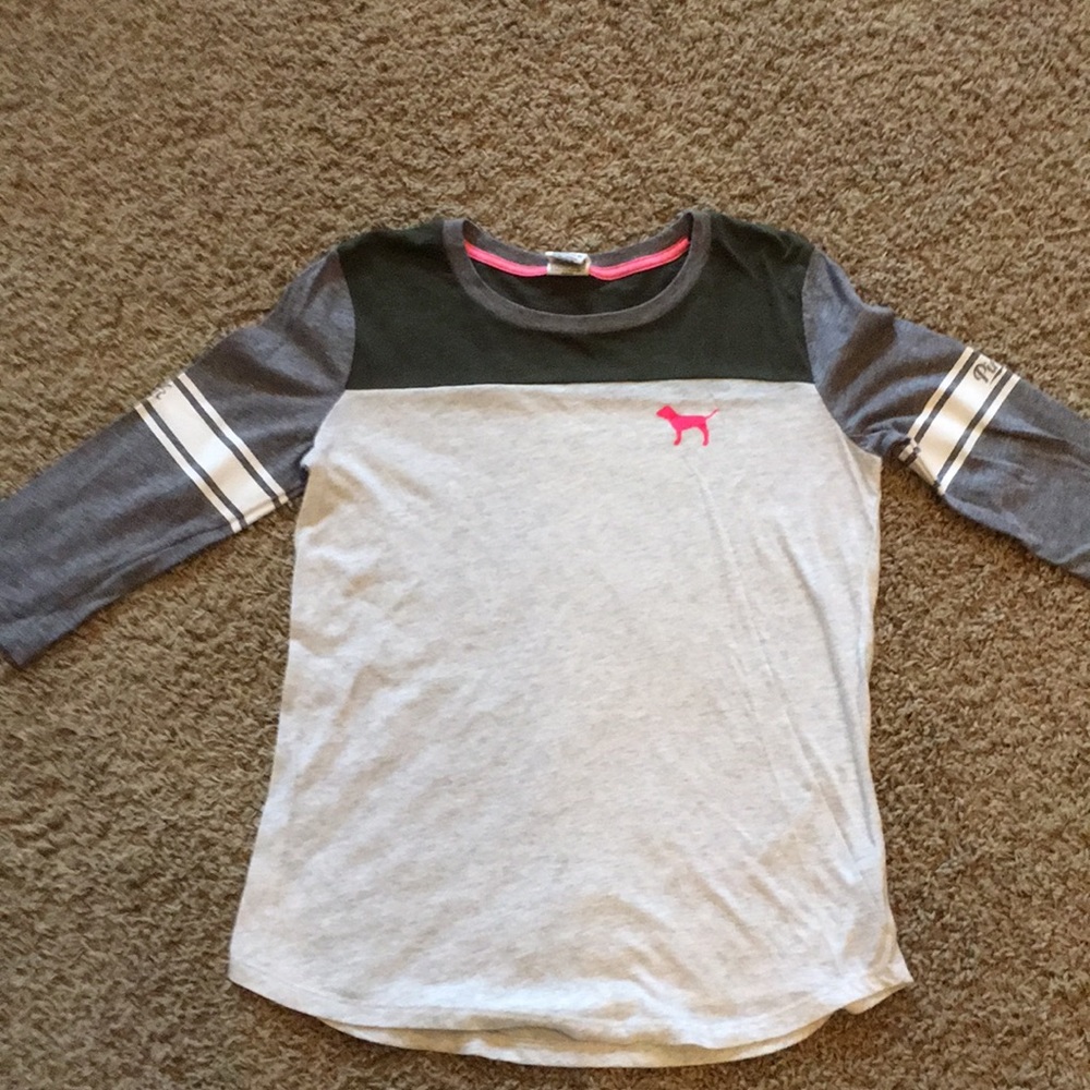 PINK. Color Block Shirt